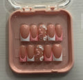 A mix of pink and white